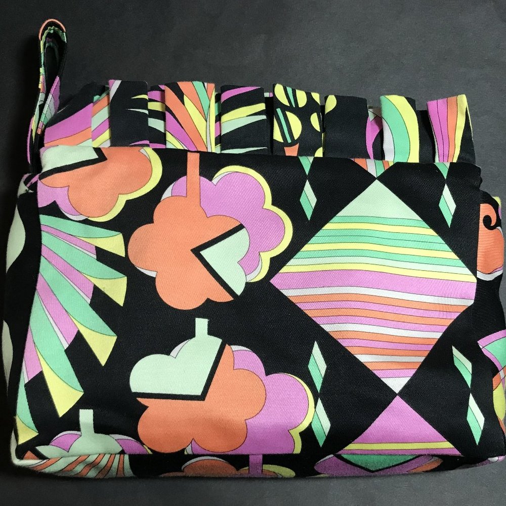 AVERARDO BESSI Fabulous Pattern & Color Loop Bag/ Clutch/ Made in Italy.